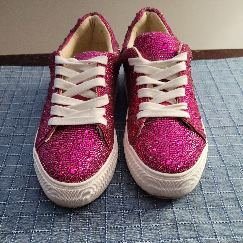 Betsey Johnson Pink Platform Sneakers 5